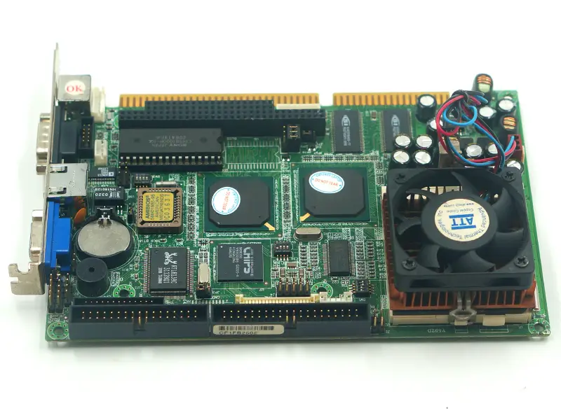FB2502 VER:1.4 motherboard with CPU and FAN