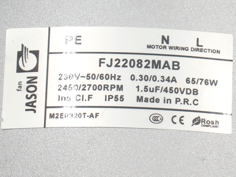 Ventilátor JASON FJ22082MAB
