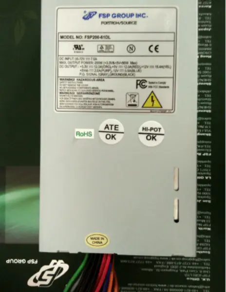 Stejnosměrný napájecí zdroj 1U FLEX FSP200-61DL Vstup 36V-72VDC