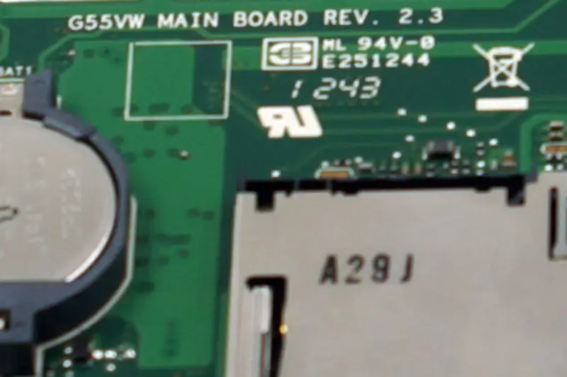 Základní deska Asus G55VW