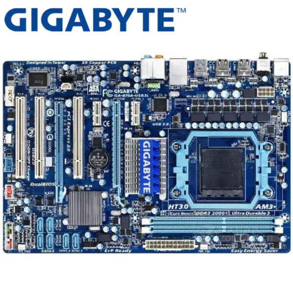 Gigabyte GA-870A-USB3L Základní deska pro stolní počítače 870 Socket AM3/AM3+ DDR3 8G ATX pro Phenom II/Athlon II