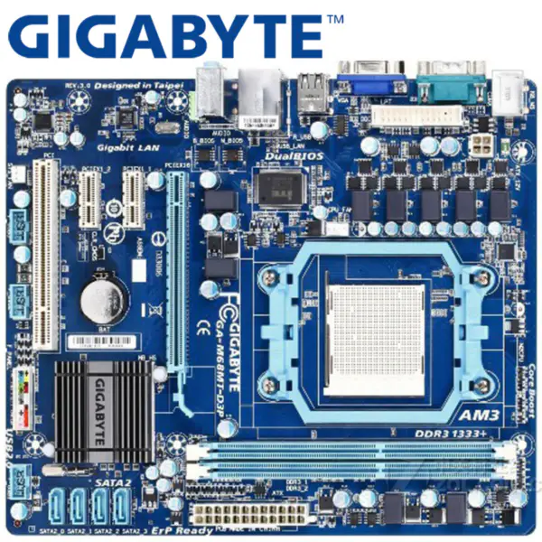 Gigabyte GA-M68MT-D3P Základní deska 630A Socket AM3 pro Phenom II/Athlon II DDR3 8G