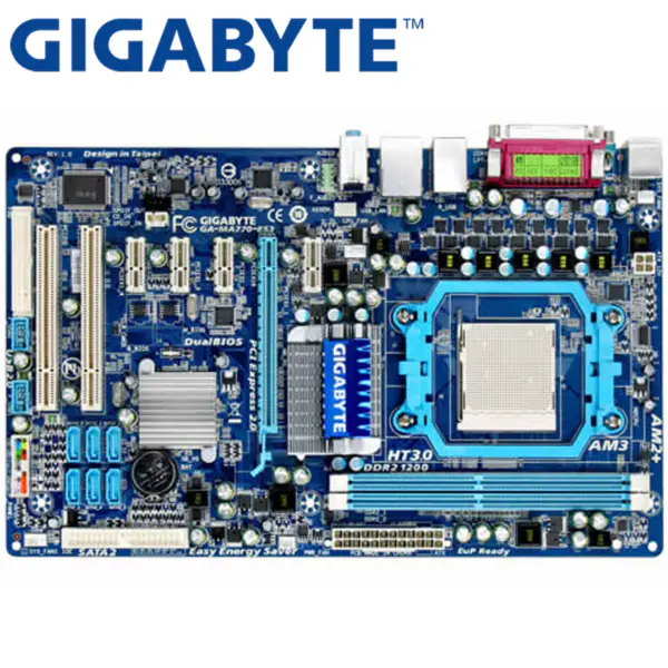 Gigabyte GA-MA770-ES3 Základní deska pro stolní počítače 770 Socket AM3 pro Phenom II/Athlon II DDR2 8G