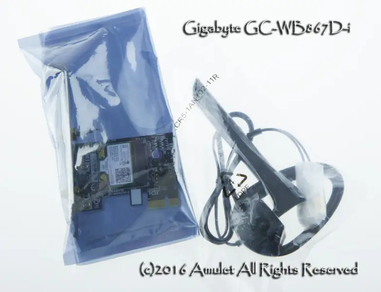 Gigabyte GC-WB867D-I Intel 7260AC 2.4G5GBT4.0 PCIE1x