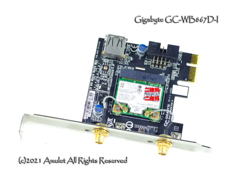 Gigabyte GC-WB867D-I Intel 7260AC 2.4G5GBT4.0 PCIE1x