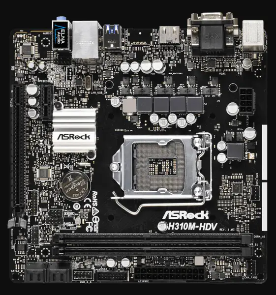 ASROCK H310M-HDV Základní deska H310 Socket LGA1151 DDR3 SATA3 USB3.0