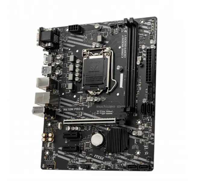 Základní deska MSI H410M PRO-E 64GB PCI-E 3.0 M.2 SSD DVI PC DDR4 2133MHz Intel 10. generace CPU Intel H410