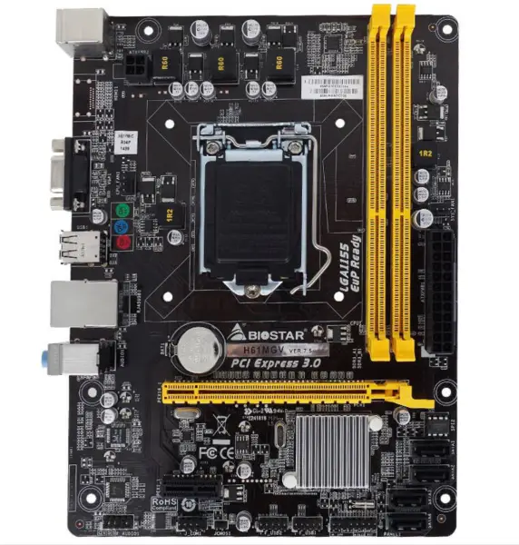 Biostar H61MGV Základní deska H61 LGA1155 Všechny polovodičové desky