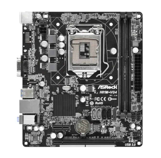 ASRock H81M-VG4 Základní deska LGA1150 H81 USB3.0 SATA3 DDR3 (Velikost 17*22)