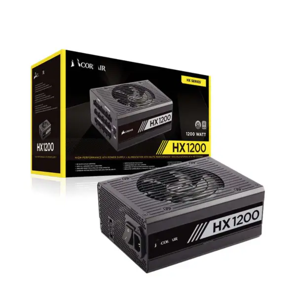 Cors Air Power 1200w Hx1200 Stolní napájecí zdroj 80 Plus Power Supply Platinum Plný modul Pcie5 Podpora Rtx 4090 Rps0077