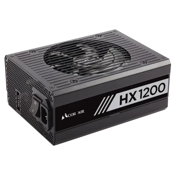 Cors Air Power 1200w Hx1200 Stolní napájecí zdroj 80 Plus Power Supply Platinum Plný modul Pcie5 Podpora Rtx 4090 Rps0077