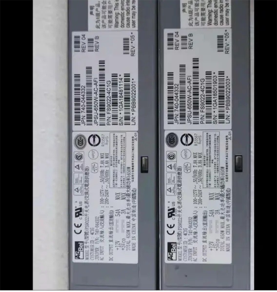 Jpsu-650-ac-afi Napájecí zdroj Ex4550 Qfx3500 Qfx3600 650w