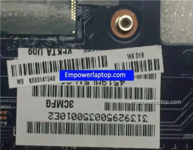 Toshiba L40 VFKTA LA-9862P Rev: 1.0 Základní deska s I5-3337U