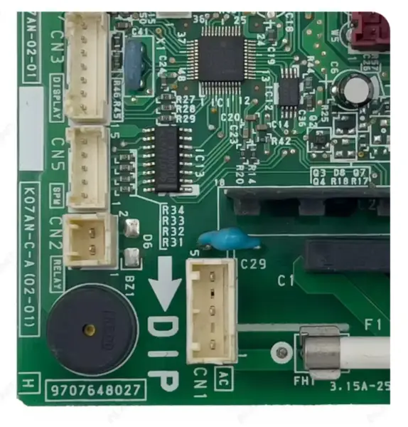 Řídicí deska klimatizace Fujitsu K07AN-C-A(02-01) PCB K07AN-02-01 9707648027