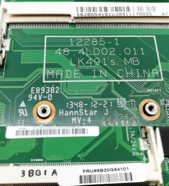 FRU:5B20G54101 Pro základní desku notebooku Lenovo K4450 K4450A se SR1EF I5-4210U 12285-1 48.4LD02.011 Základní deska 2G