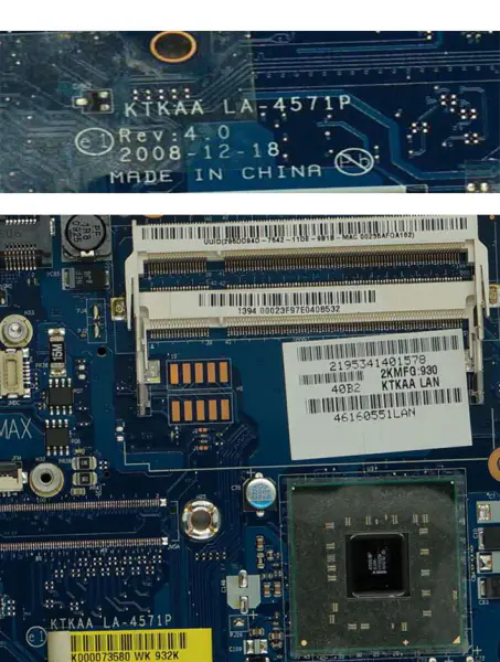 Toshiba Satallite A355 K000071600 KTKAA LA-4571P Základní deska