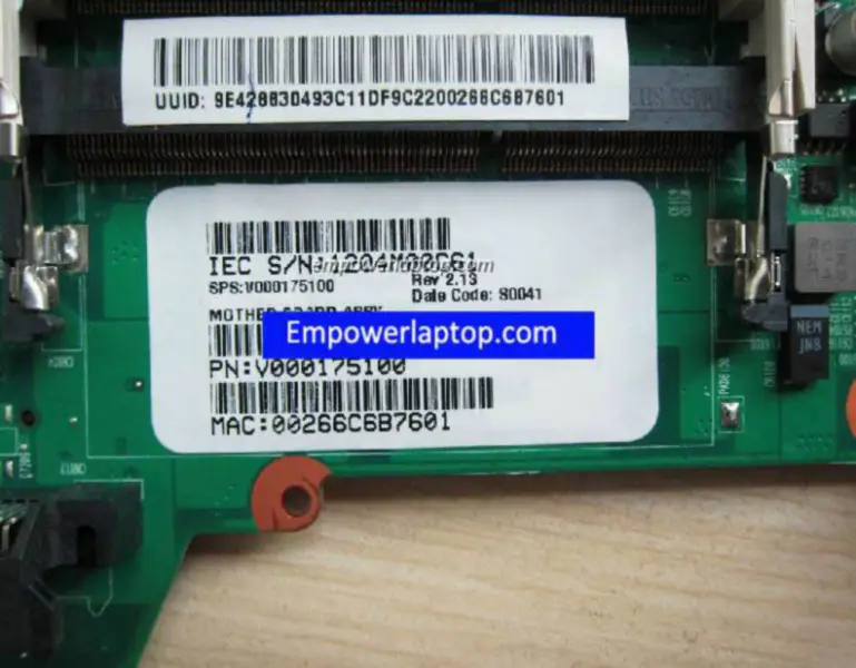 Toshiba L510 L532 V000175100 Základní deska
