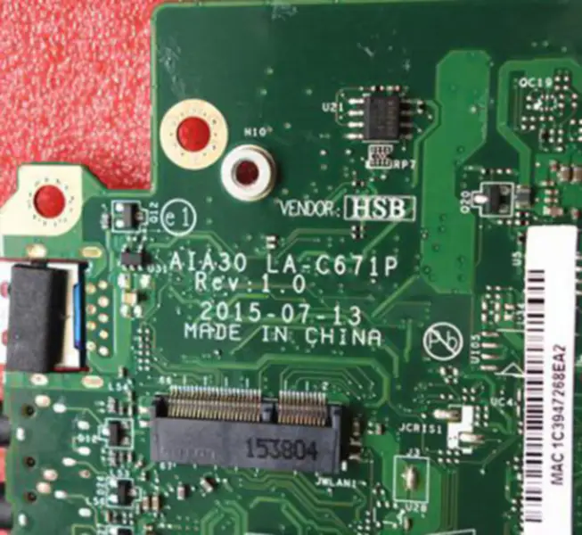 Základní deska Lenovo S200Z C2000 AIO N3700 AIA30 LA-C671P IBSWSC 03T7441