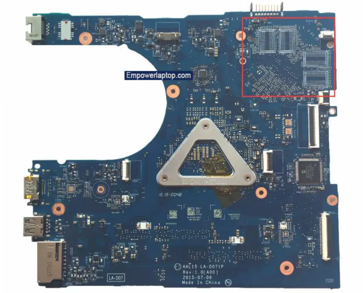 Dell 5559 Laptop AAL15 LA-D071P Integrovaná grafická karta I5|I7 2GB DDR3L Základní deska