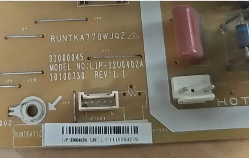 Napájecí deska LCD-32L120A RUNTKA770WJQZ LIP-32U0402A