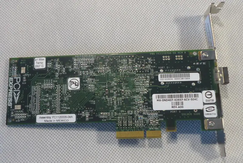 Emulex LPE1150-E 4Gbit PCIe x4 FC Fibre Channel adaptér HBA karta FC1120005-04A