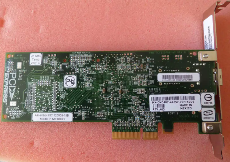 Karta HBA Emulex LPE1150-E 4Gbit PCIe x4 s jedním portem FC FC1120005-15B