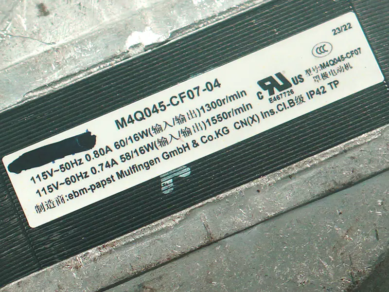 Ebmpapst M4Q045-CF07-04 Ventilátor