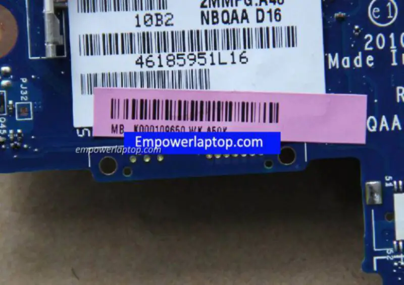 Toshiba M645 K000109650 LA-6072P Základní deska