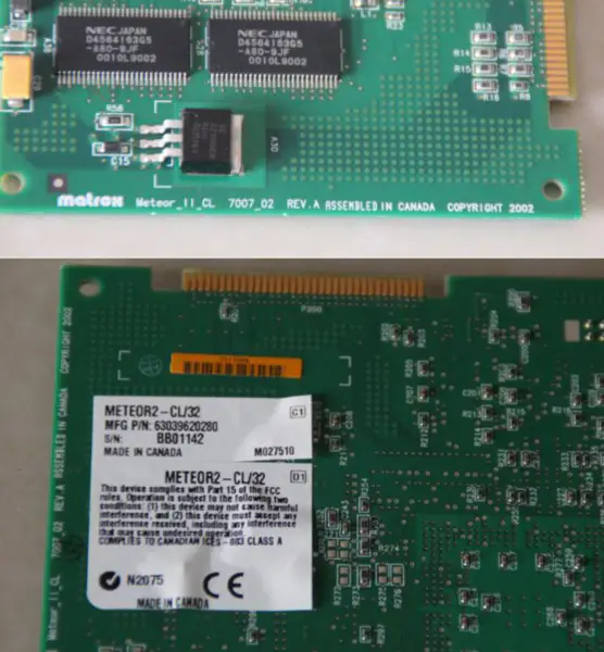 MATROX METE0R2-CL/32 7007-02 REV.A Snímací karta