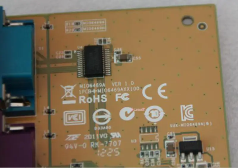 Sunix MIO6469A Sériová paralelní karta PCI-e RS232 LPT1 základní deska