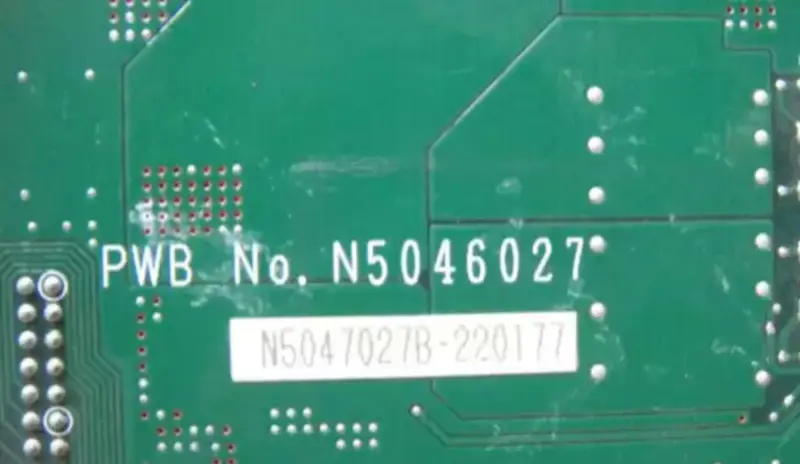 Číslo PWB N5046027 N5047027B-220177 TS-0003-1 TPB-SA.V0 Základní deska