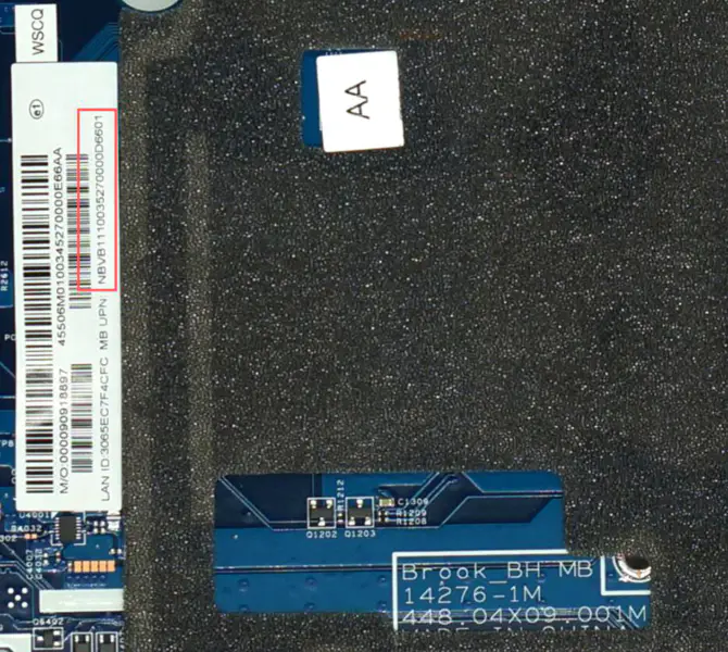 Acer Asipre E5-772G 448.04X09.001M NBVB111003 NB.VB111.003 SR27G i3-4005U CPU základní deska