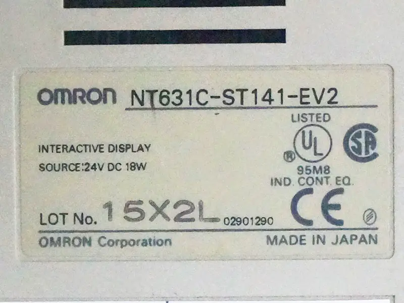 Dotykový displej Omron NT631C-ST141-EV2