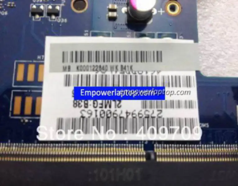 Toshiba K000122840 LA-7211P P775 Základní deska