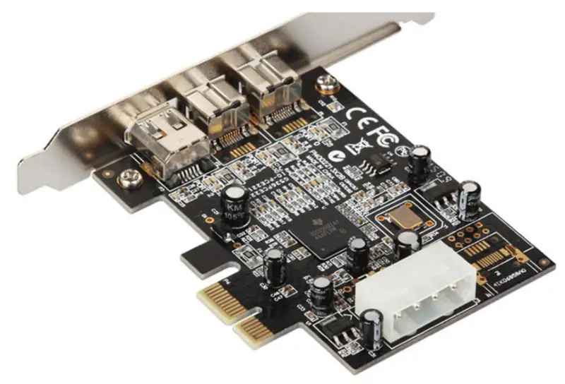 PCIe 2 porty 1394B+1394A Karta PCI-e pro externí Firewire 800 IEEE 1394