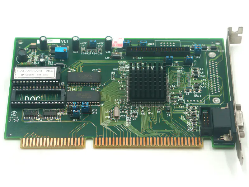 IEI PLC-508 V1.1 FLAT-PANEL/CRT BIOS TP6508 5081.HMC V1.1 ISA Bus LCD/CRT VGA karta průmyslová základní deska