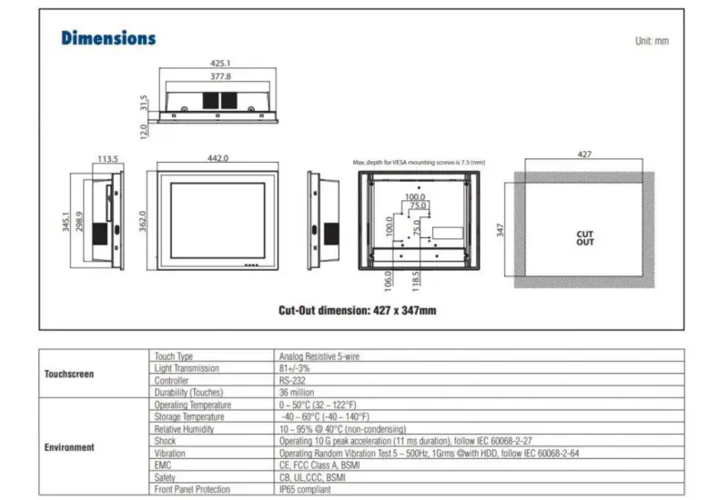Advantech PPC-6170-RI3AE