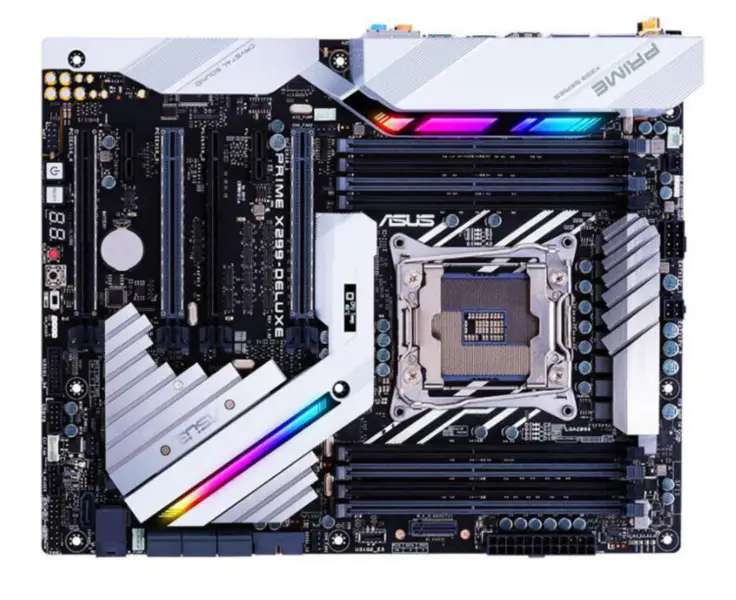 Základní deska ASUS PRIME X299-DELUXE LGA2066 DDR4 USB 3.1 X299 ATX s duální gigabitovou sítí LAN a 802.11AD WIF