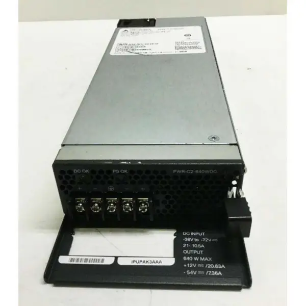 Pwr-c2-640wdc 640w stejnosměrný napájecí zdroj pro Cisco 3650 2960xr