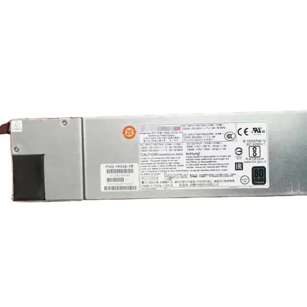 Pws-1k03a-1r pro redundantní napájecí zdroj Supermicro 1000w 1u