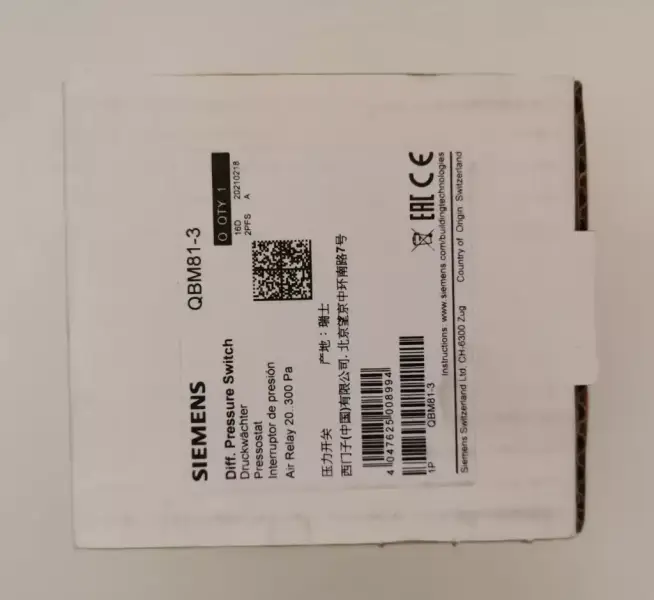 Tlakový spínač Siemens QBM81-3