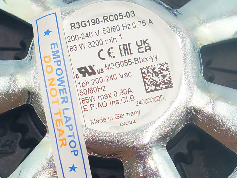 Ebmpapst R3G190-RC05-03 Ventilátor