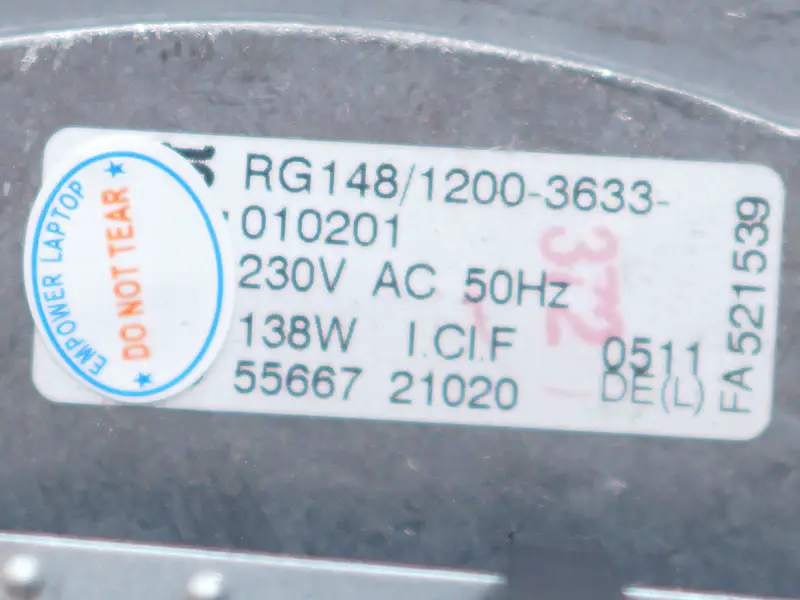 Ebmpapst RG148/1200-3633-010201 Ventilátor