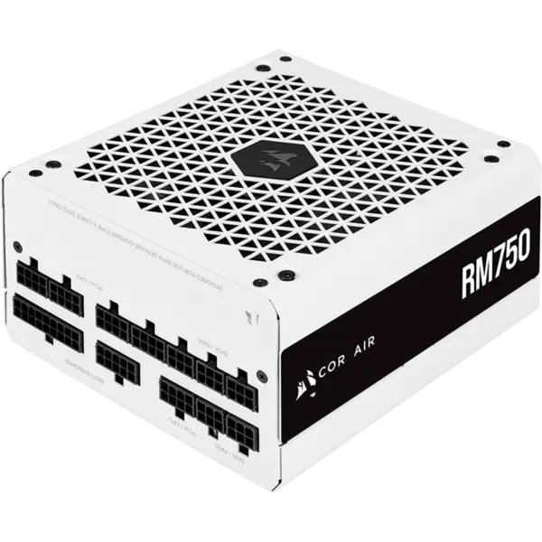 Cors Air Power Supply Unit Psu Rm750 750w White Full Module 80plus Gold Power Supply 140mm Low Noise Fan Smart Wake-up Rps0119