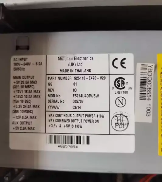Napájecí zdroj Siemens R610 S26113-E470-V20