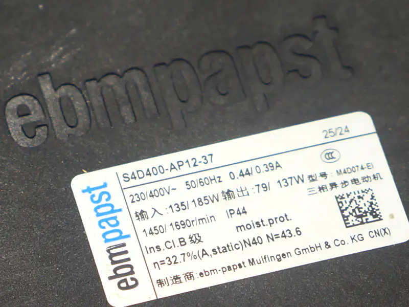 Ebmpapst S4D400-AP12-37 Ventilátor