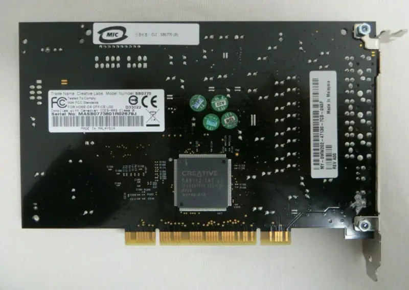 Creative SB0770 Sound Card
