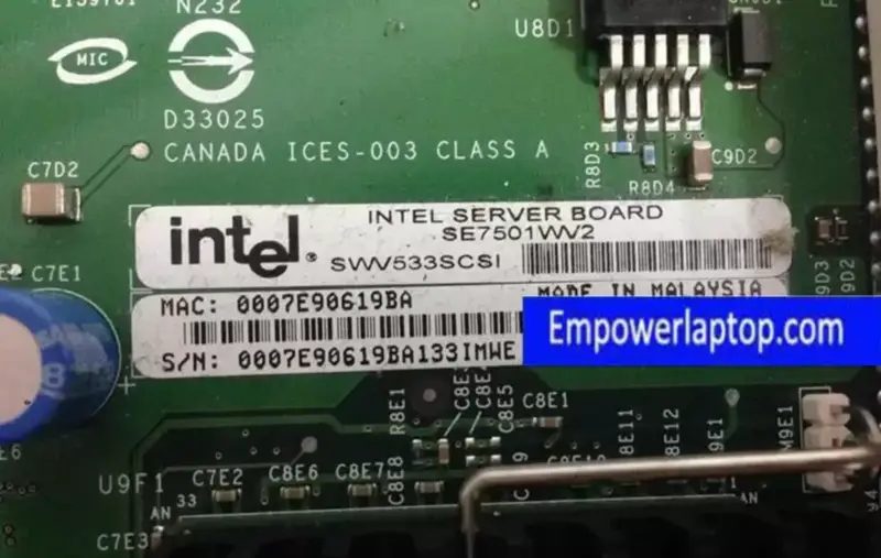 Duální karta Intel SE7501WV2 320MSCSI s RAID Sever základní deska