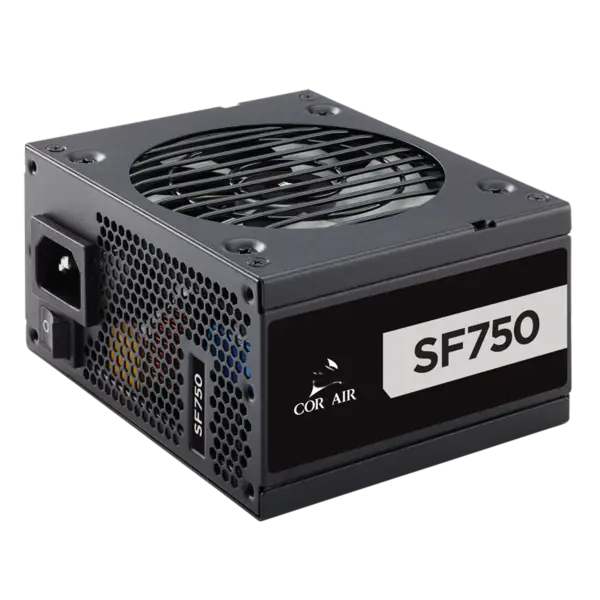 Cors Air Power Počítačový zdroj Sf750 750w Platinum Sfx Napájecí zdroj 80 Plus Platinum Full Module Fan Stall