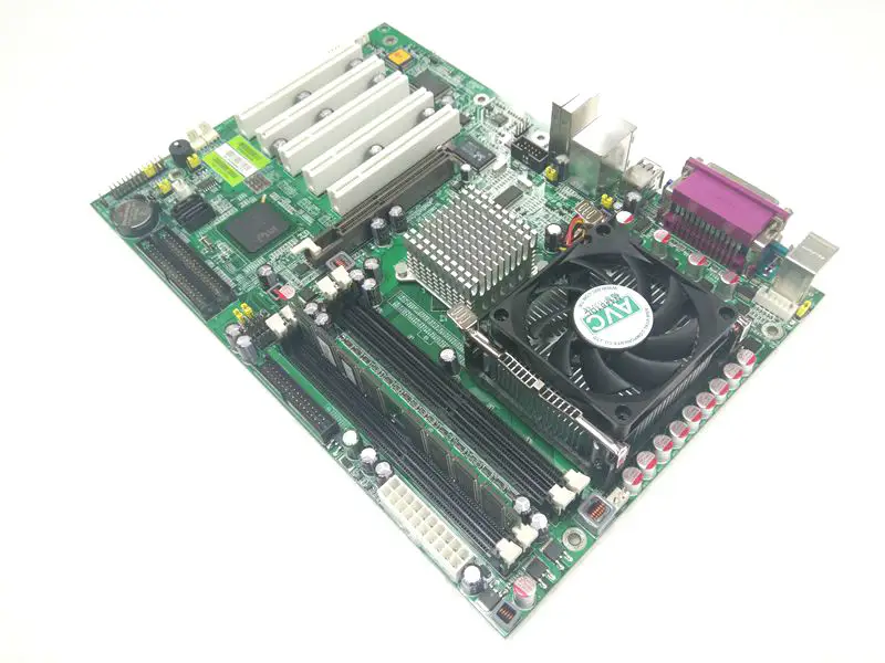Průmyslová základní deska CONTEC SMB-A8650-LVA Rev2.0 s CPU, RAM a ventilátorem